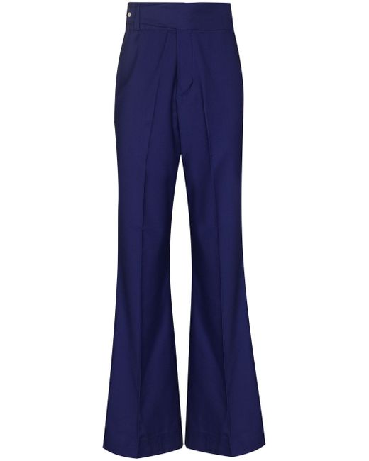Orange Culture high-waisted flared trousers