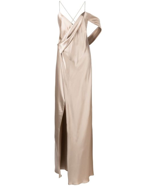 Michelle Mason silk cowl back gown