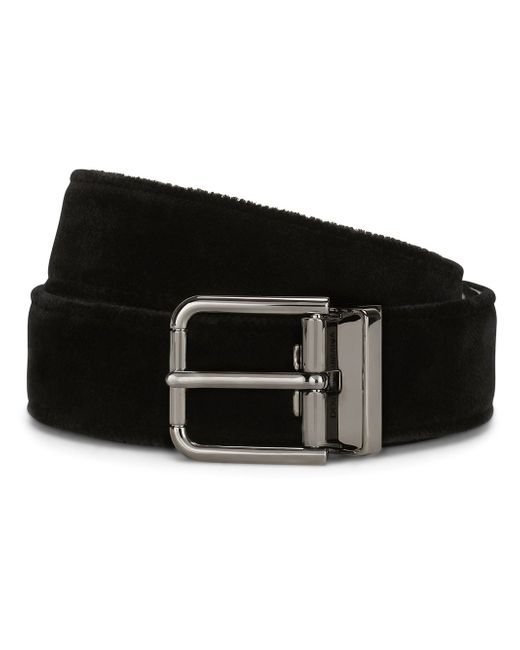 Dolce & Gabbana debossed-logo buckle belt