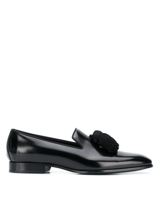 Jimmy Choo Foxley leather tassel loafers