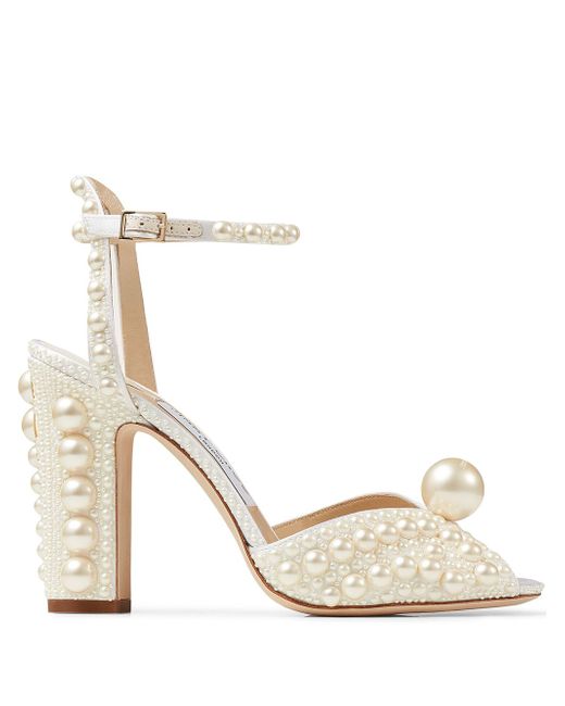 Jimmy Choo Sacaria pearl-embellished sandals
