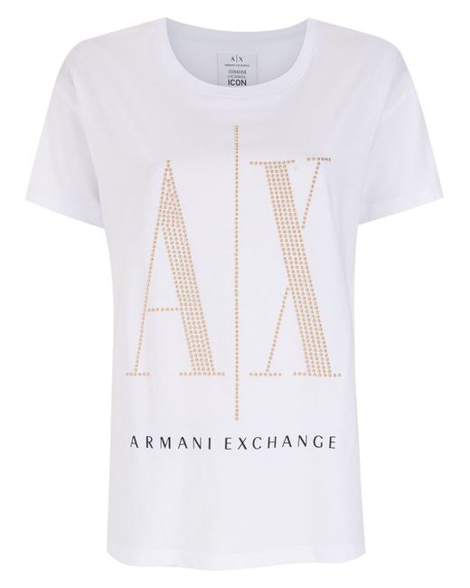 Armani Exchange sequin logo t-shirt