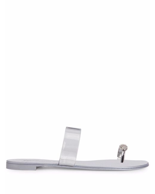 Giuseppe Zanotti Design Ring Plexi sandals