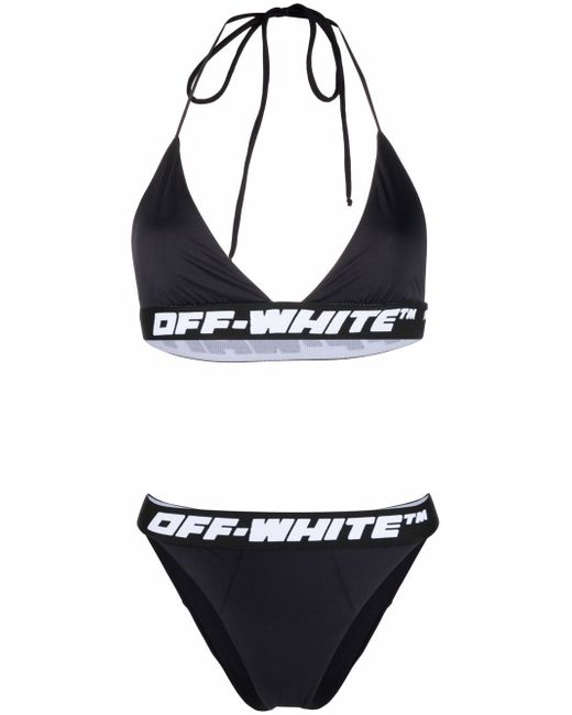 Off-White logo band bikini