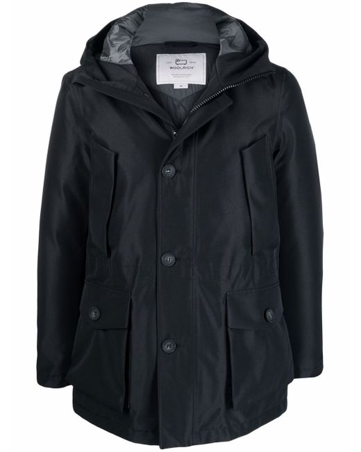 Woolrich hooded duck-feather padded jacket