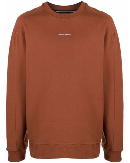 Calvin Klein Jeans logo-print long-sleeve sweatshirt