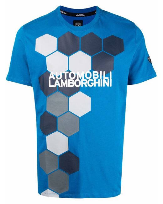 Automobili Lamborghini logo-print cotton T-shirt