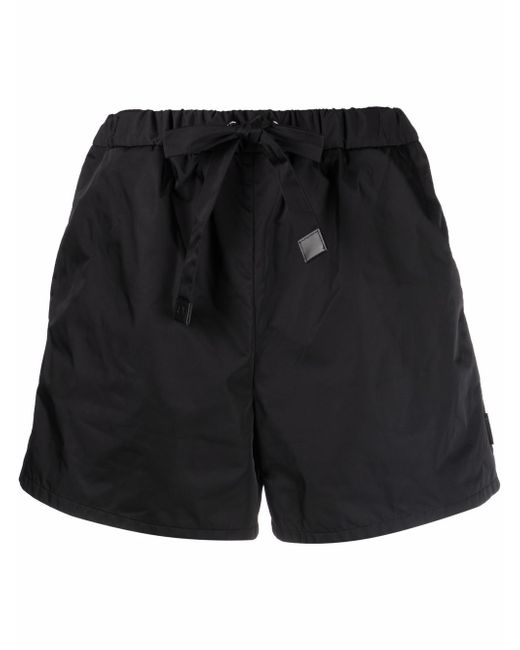 Moncler high-waisted drawstring shorts