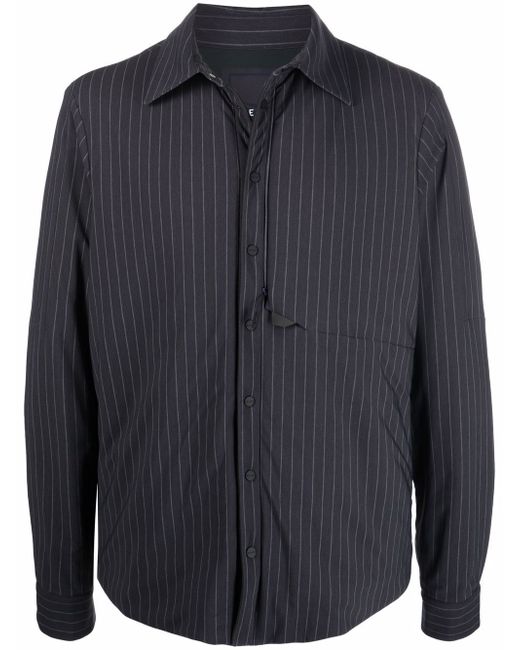 Sease stripe-print pocket shirt jacket