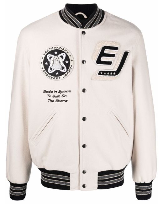 Enterprise Japan stripe-trimmed bomber jacket