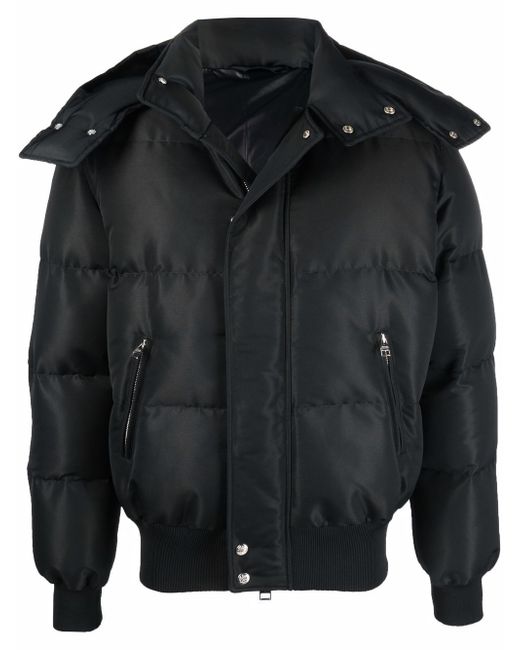 Alexander McQueen logo-print padded puffer jacket