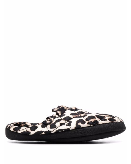 Ganni leopard-print slippers