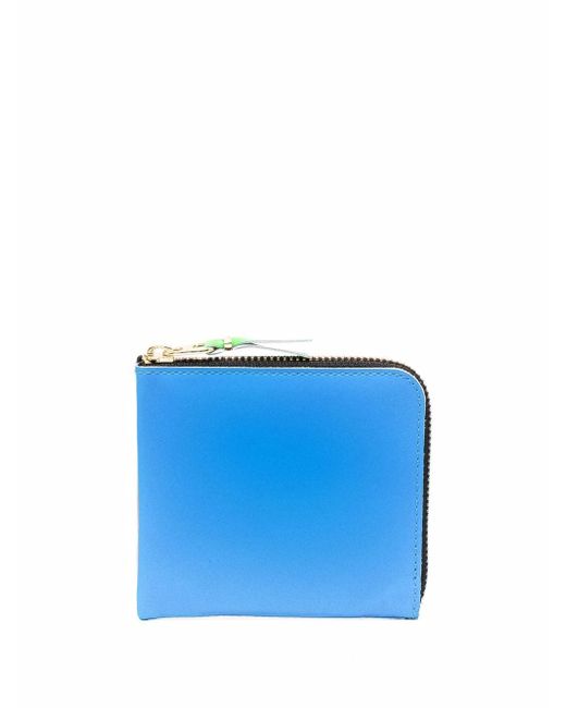 Comme Des Garçons color-block small zip wallet