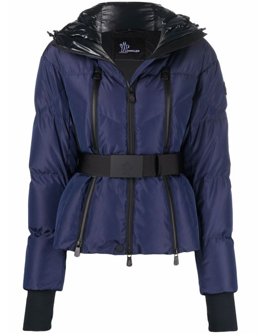 Moncler belted padded jacket