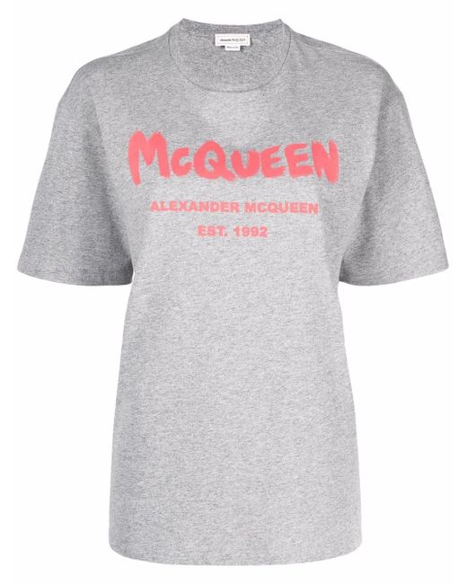 Alexander McQueen graffiti logo T-shirt