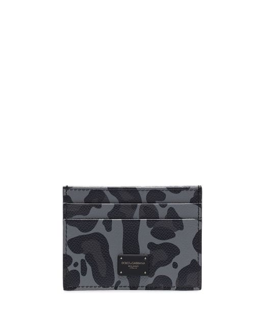 Dolce & Gabbana leopard-print logo cardholder