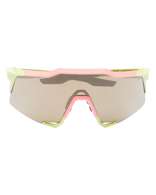 100% Eyewear Speedcraft shield-frame performance sunglasses