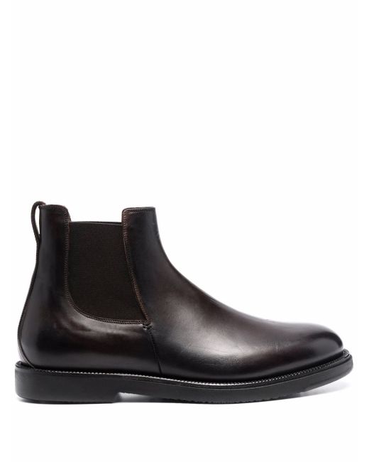 Silvano Sassetti polished leather boots