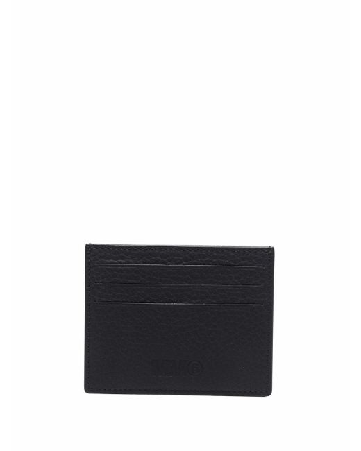Mm6 Maison Margiela contrast-stitch leather cardholder