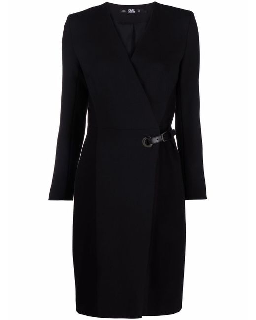 Karl Lagerfeld tailored wrap midi dress