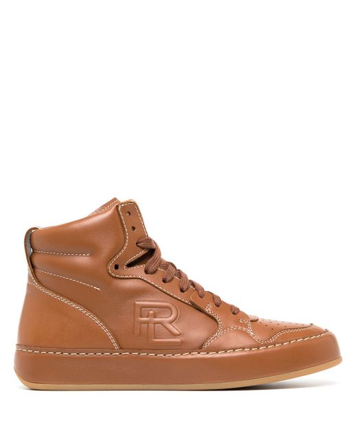 Ralph Lauren Collection Jaemyn high-top leather trainers