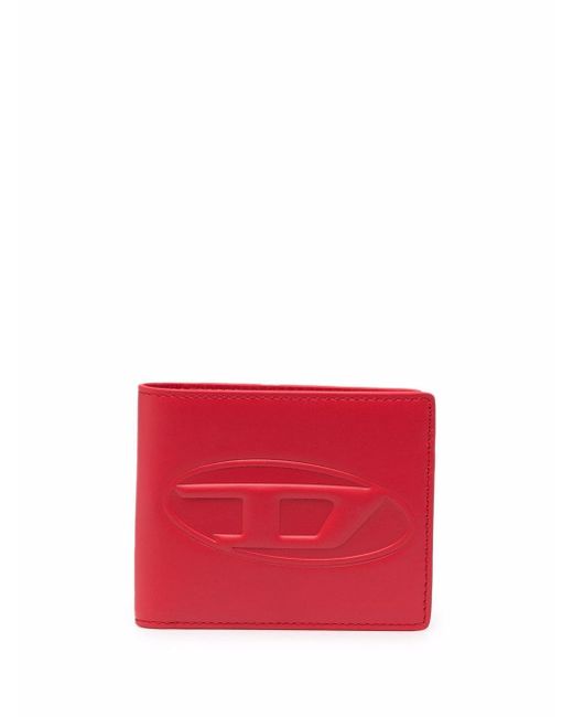 Diesel Red Tag logo-embossed sheepskin wallet