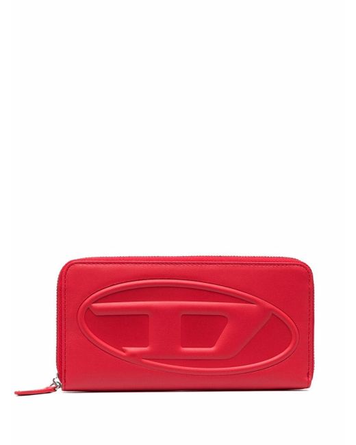 Diesel Red Tag logo-embossed zipped purse