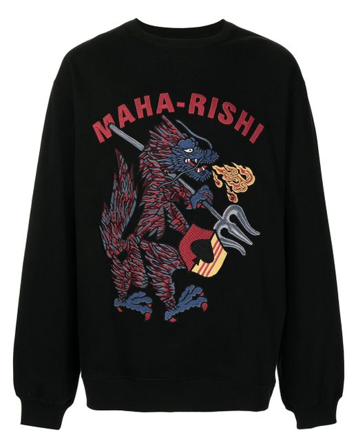 Maharishi logo-print sweatshirt