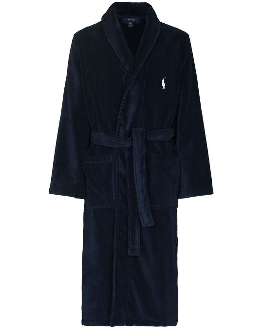 Polo Ralph Lauren embroidered logo belted robe