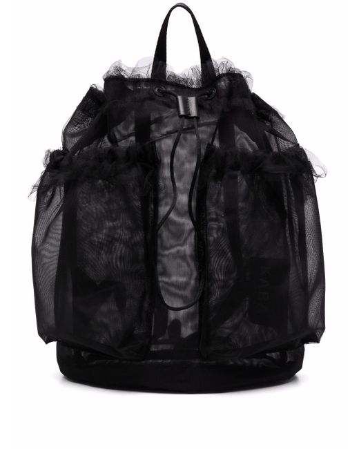 Kara tulle drawstring backpack