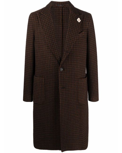 Lardini houndstooth-print tailored coat