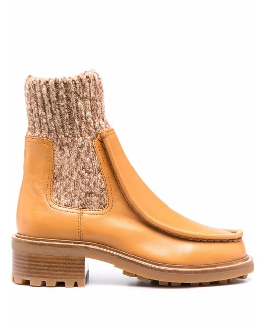 Chloé Jamie knit-ankle boots