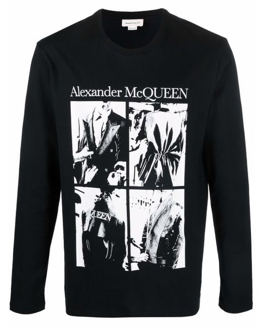 Alexander McQueen printed long-sleeve T-shirt