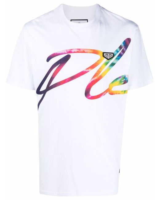 Philipp Plein multicolour signature logo T-shirt