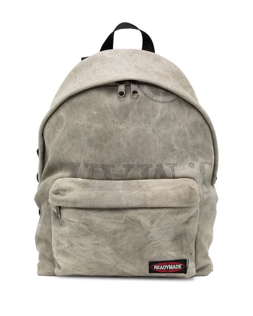 Readymade logo-patch cotton backpack