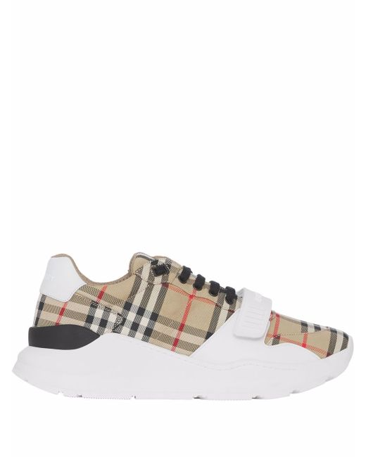 Burberry check low-top sneakers