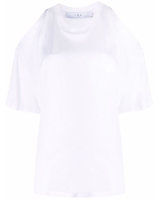 Iro cold-shoulder short-sleeve T-shirt