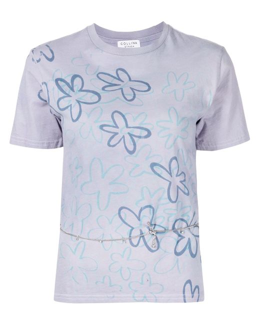 Collina Strada floral-print cotton T-shirt