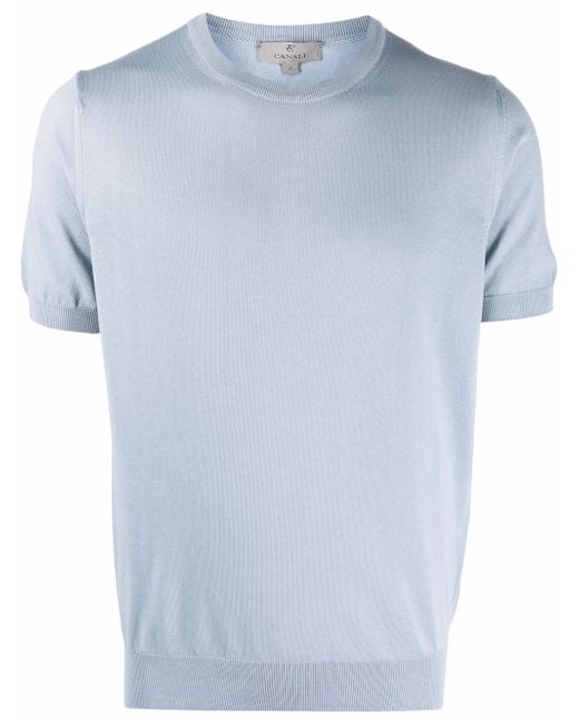 Canali round neck short-sleeved T-shirt