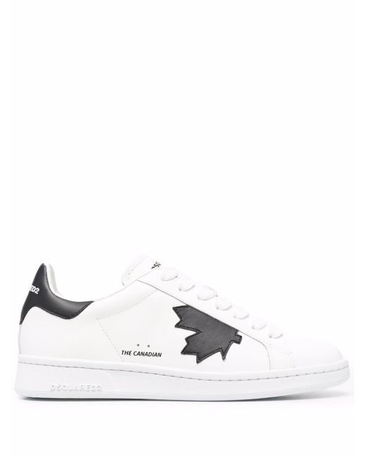 Dsquared2 Boxer leaf-patch sneakers
