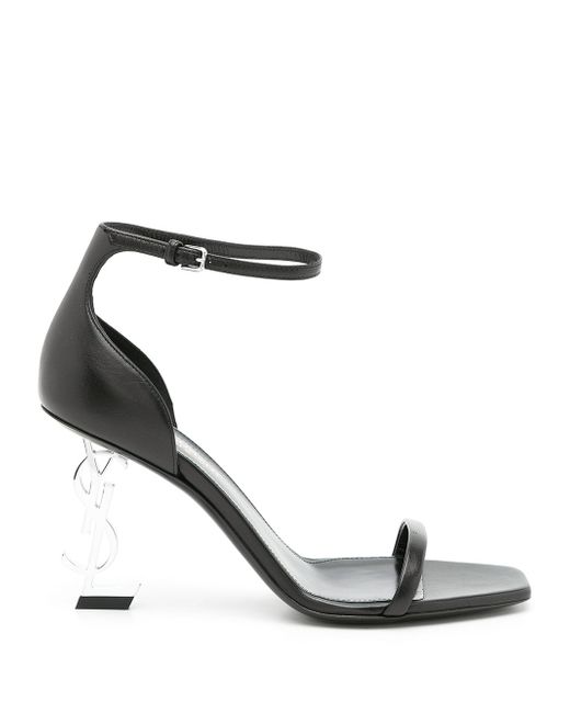 Saint Laurent Opyum 85mm logo-heel sandals