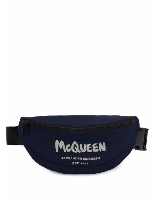 Alexander McQueen logo print belt bag