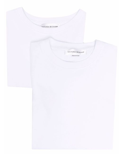 Victoria Beckham logo patch organic cotton T-shirt