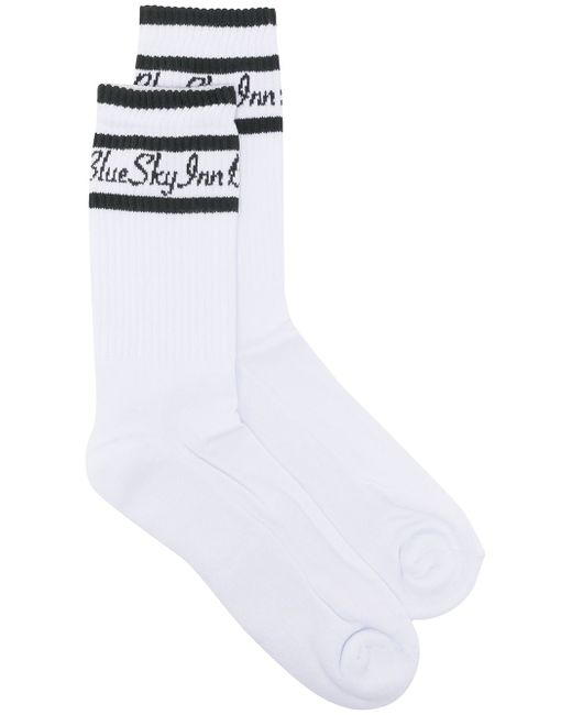 Blue Sky Inn logo-knit socks