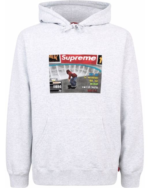 Supreme x Thrasher logo-print hoodie FW21