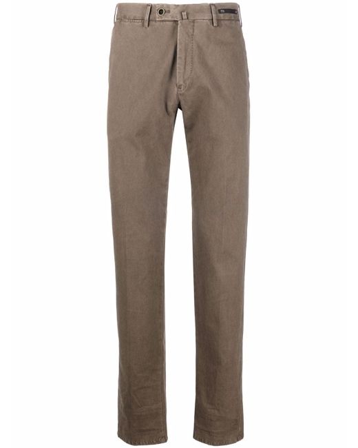 Pt01 mid-rise straight trousers