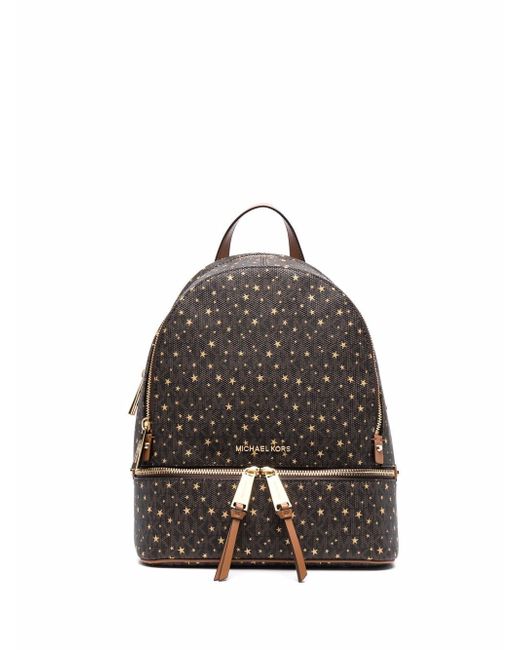 Michael Kors Collection star-print zip-up backpack