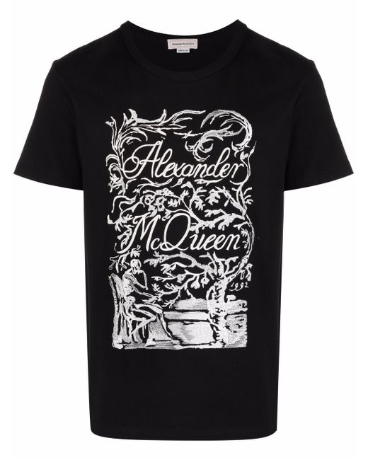 Alexander McQueen logo-print short-sleeved T-shirt