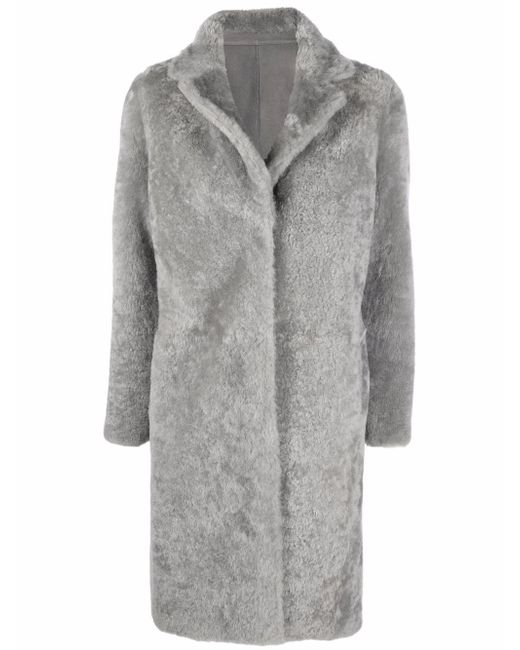 Liska single-breasted shearling coat