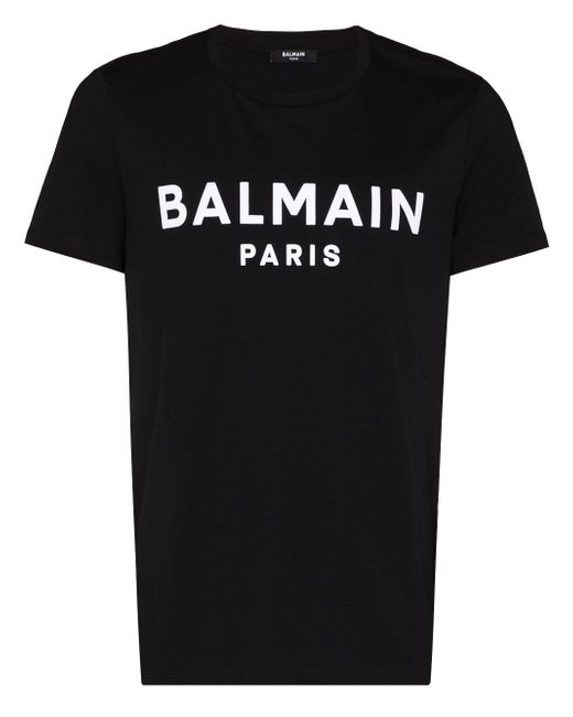 Balmain flocked logo T-shirt